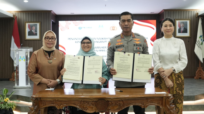 Kementerian PPPA kerja sama dengan Bareskrim dan Peradi dalam penanganan kasus kekerasan terhadap perempuan dan anak.