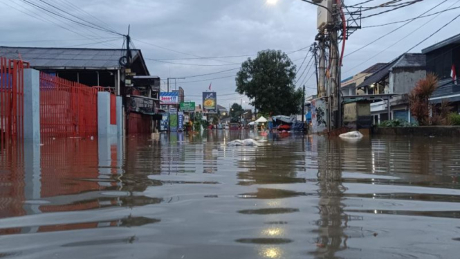 Banjir di perumahan Tangerang Selatan