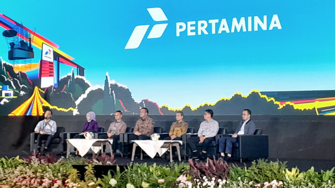 [Jajaran Direksi Pertamina dalam acara Media Briefing dan Buka Puasa Bersama Media, di Grha Pertamina, Jakarta Pusat, Selasa, 4 Maret 2025]