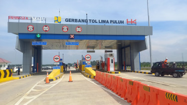 Gerbang Tol Lima Puluh.(B.S.Putra/VIVA)