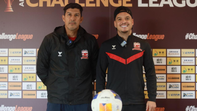 Jumpa Pers Madura United sebelum lawan Tainan City