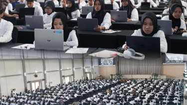 Calon peserta didik SMA Kemala Taruna Bhayangkara
