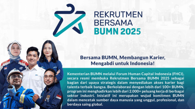 Rekrutmen Bersama BUMN 2025 Resmi Dibuka 7 Maret