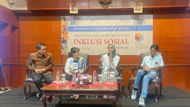 Diskusi membahas pembangunan inklusi sosial di Indonesia.