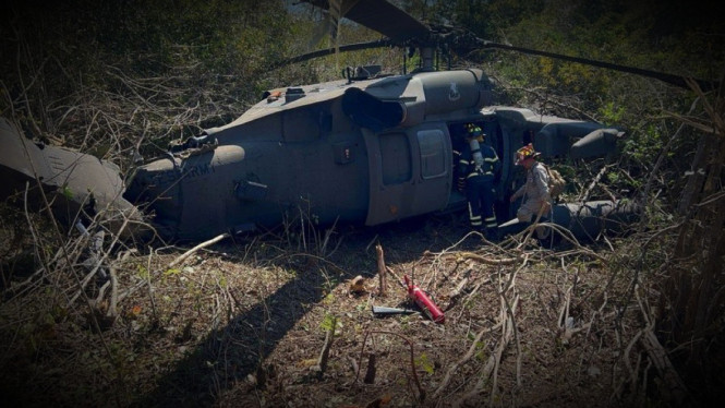 VIVA Militer: Helikopter Black Hawk militer Amerika jatuh di Honduras