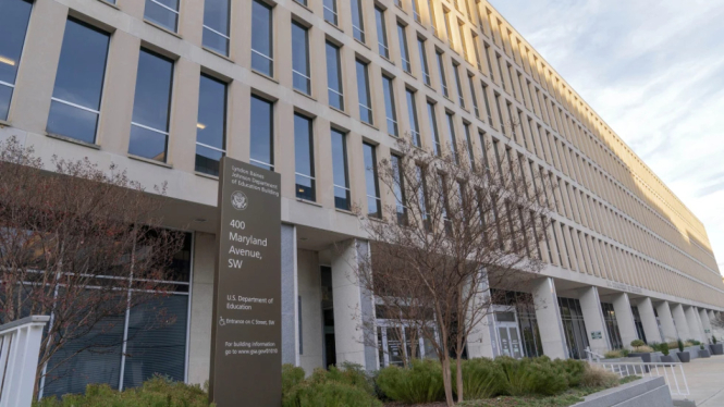 Gedung Departemen Pendidikan AS di Washington (AP/Jose Luis Magana)
