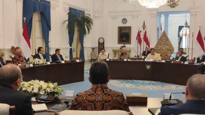 Presiden RI Prabowo Subianto dan crazy rich yang juga pendiri Bridgewater Associates, Ray Dalio.