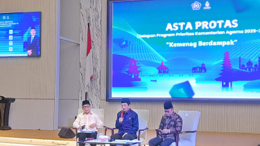 Menteri Agama Nasaruddin Umar Saat Konferensi Pers Asta Protas (Doc: Natania Longdong)