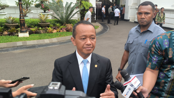 Menteri ESDM, Bahlil Lahadalia di Kompleks Istana Kepresidenan, Jakarta Pusat