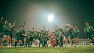 Barito Putera usai menjalani latihan sebelum laga kontra Malut United - Foto Dok Barito Putera 