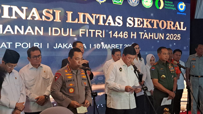 Koordinasi lintas sektoral pengamanan Idul Fitri 2025.