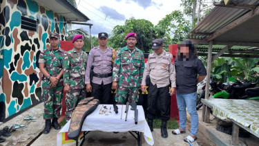 VIVA Militer: Satgas Marinir Ambalat gagalkan penyelundup senjata rakitan