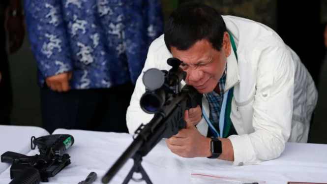mantan Presiden Filipina Rodrigo Duterte