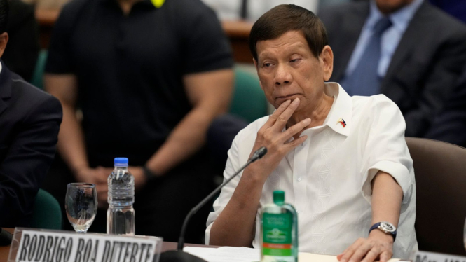 Mantan Presiden Filipina Rodrigo Duterte