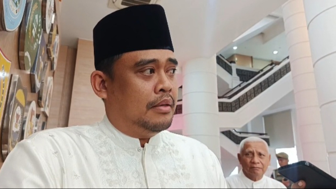 Gubernur Sumut, Bobby Nasution.(B.S.Putra/VIVA)