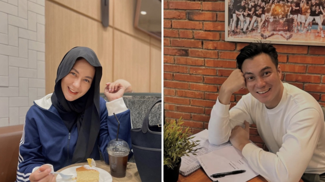 Paula Verhoeven dan Baim Wong.