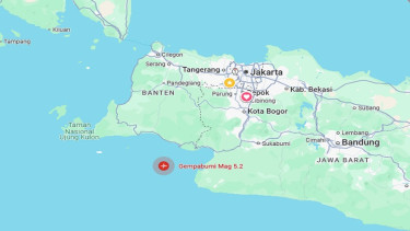 Gempa bumi 5,2 M di wilayah Bayah, Banten