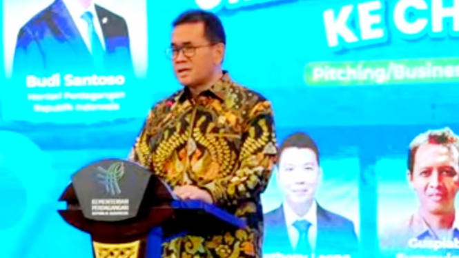 Menteri Perdagangan, Budi Santoso, di kantor Kementerian Perdagangan, Jakarta, Senin, 17 Maret 2025