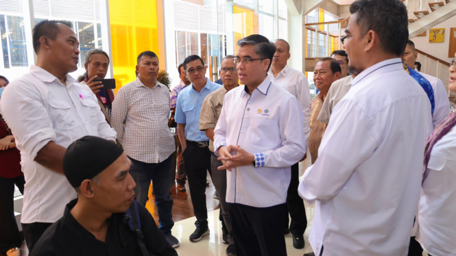 Menteri Ketenagakerjaan, Yassierli, memastikan pemenuhan hak-hak pekerja yang terdampak akibat pailitnya Sritex Group akan dibayarkan. [Humas Kementerian Ketenagakerjaan]
