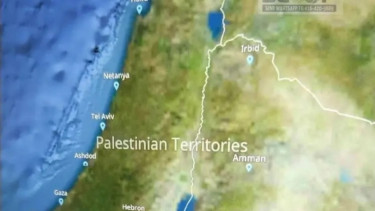 Wilayah Israel Diganti Jadi Wilayah Palestina di Peta Interaktif Air Canada (Doc: New York Post)