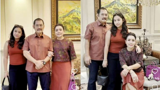 Potret keluarga Mayangsari