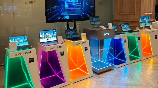 Rangkaian produk Acer.