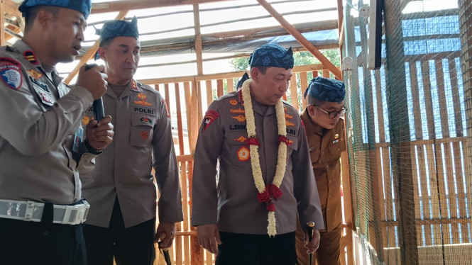 Kapolri, Jenderal Listyo Sigit Prabowo, di Kota Serang, Banten.