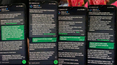 Chat RW dengan Meta AI sebelum akhiri hidup (istimewa)