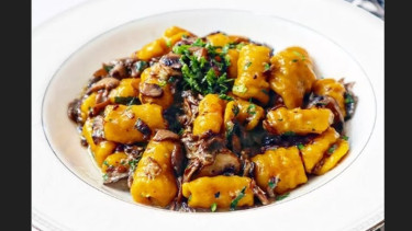 Kabocha Gnocchi with Mushroom