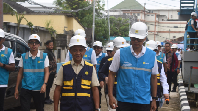 Menteri Energi dan Sumber Daya Mineral, Bahlil Lahadalia saat kunjungan kerja di Kalsel - Foto Dok Faidur