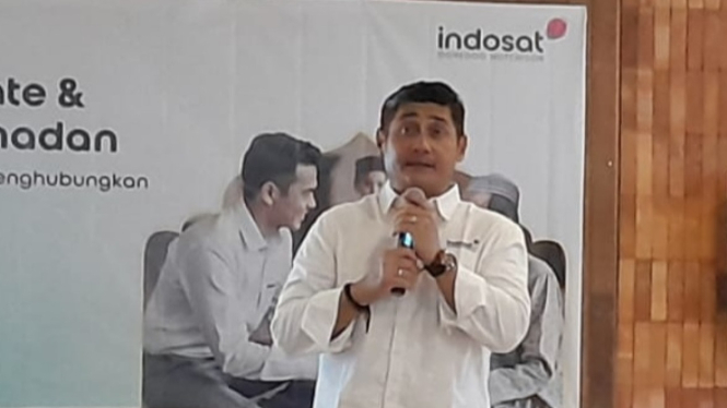 SVP-Head of Bali Nusra Indosat Ooredoo Hutchison Julandi George Fransiskus di Denpasar, Bali, Rabu, 19 Maret 2025.