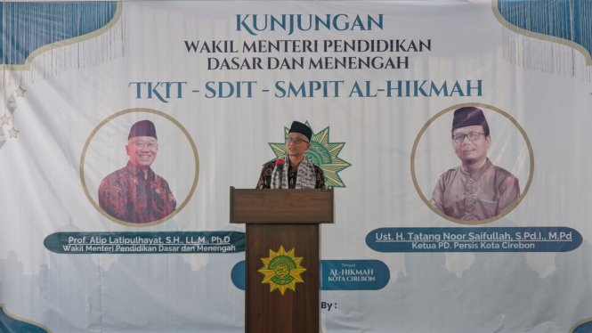 Wamendikdasmen kunjungi TKIT, SDIT, SMPIT Al-Hikmah Persis 187 Kota Cirebon