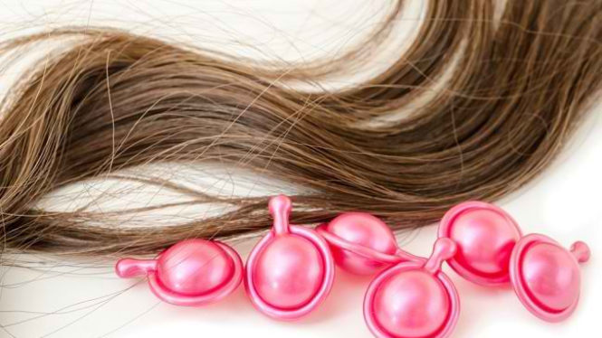 Ilustrasi vitamin rambut