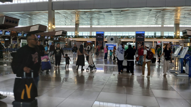 Suasana terminal 3 Bandara Soekarno-Hatta, Tangerang