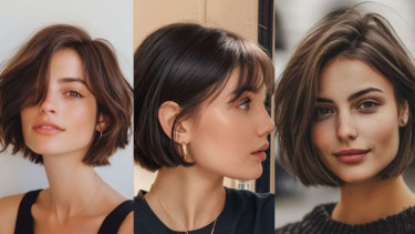 Ilustrasi model rambut bob