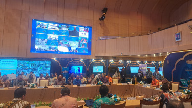 Menhub Dudy Purwagandhi buka Posko Pusat Lebaran 2025 di Kementerian Perhubungan.