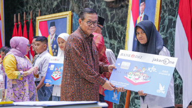Penyaluran KJP plus tahap I 2025 (Dok. Humas Bank DKI)