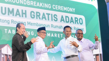 Groundbreaking Pembangunan 500 Rumah Adaro Grup