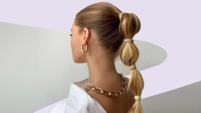 Inspirasi Gaya Ikat Rambut Korea untuk Anak Perempuan, Bubble Braid