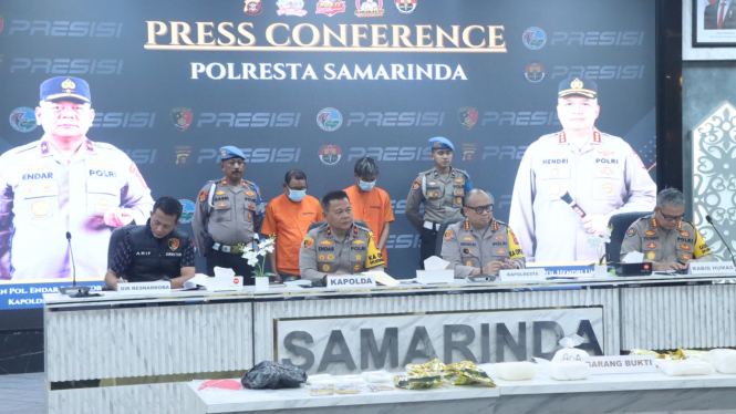 Pengungkapan kasus narkotika jenis sabu di Samarinda