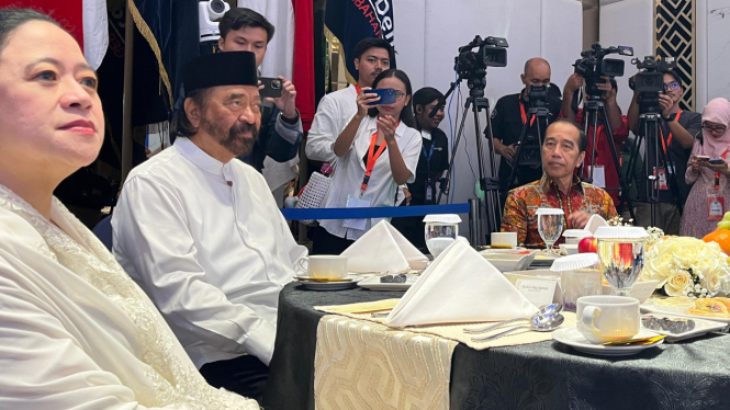 Momen Puan Maharani Duduk Bareng Jokowi