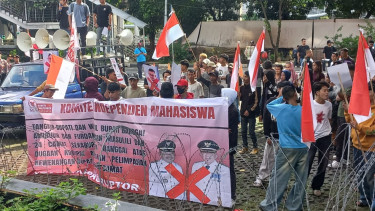 Aksi unjuk rasa di KPK (dok. Istimewa)