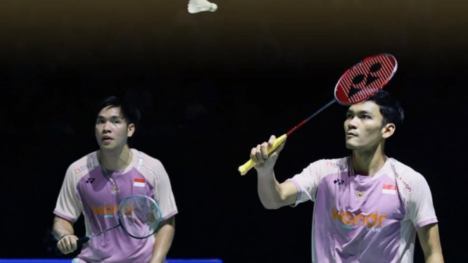 Ganda putra Indonesia Muhammad Shohibul Fikri/Daniel Marthin