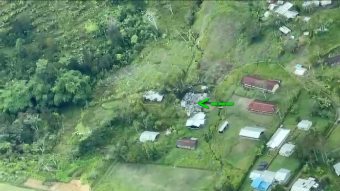 Tampak rumah guru yang dibakar OPM di Yahukimo Papua