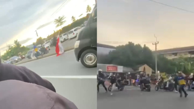 Viral Gerombolan Motor Ini Ngamuk di Jalan dan Ganggu Pengendara Lain
