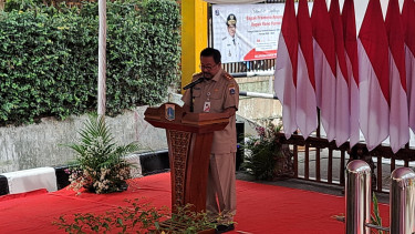 Wakil Gubernur Jakarta Rano Karno saat resmikan gedung baru Puskesmas Pancoran 