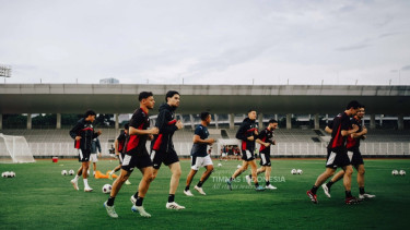 Timnas Indonesia latihan di Stadion Madya Gelora Bung Karno