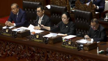 Pimpinan DPR saat Rapat paripurna penutupan masa sidang. (Foto ilustrasi).
