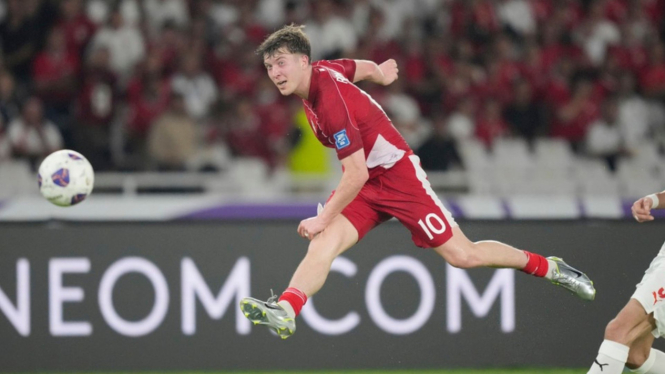 Ole Romeny saat Timnas Indonesia vs Bahrain di Stadion GBK