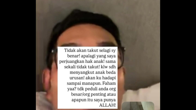 Unggahan instagram stories pengakuan wanita yang diduga selingkuhan Ridwan Kamil